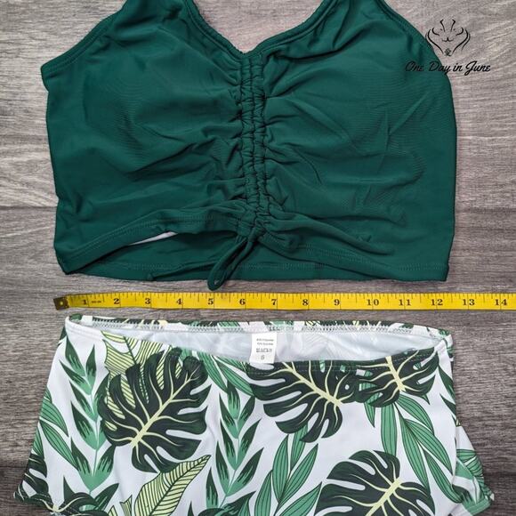 Mukeyo High Waisted Halter Bikini Swimsuit Size S - Picture 4 of 5